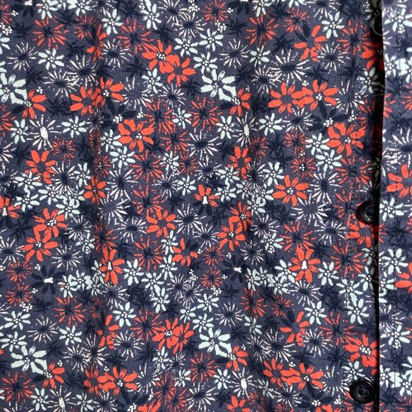 Meb's XL Goodfellow & Co. Slim Fit Floral Print Short Sleeve Button Down Shirt - Picture 3 of 5